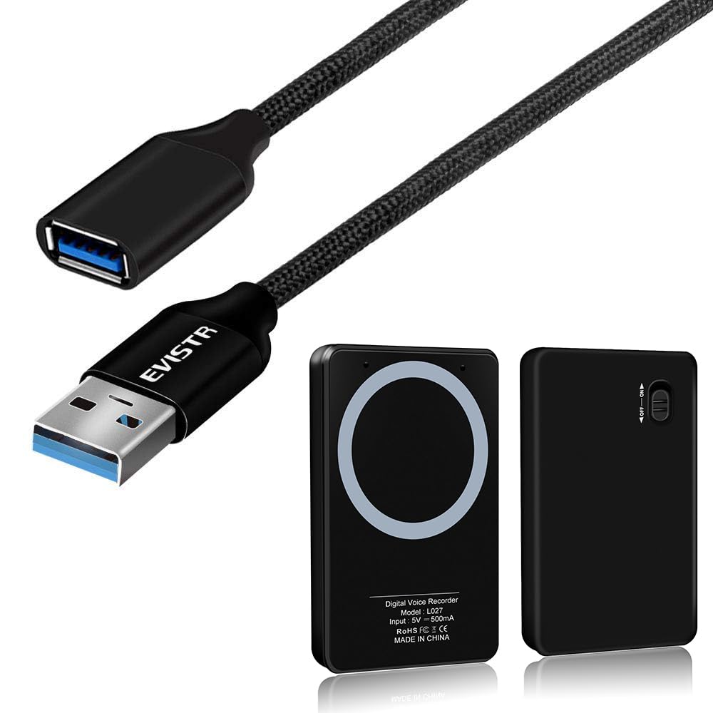 EVISTR 64GB Voice Recorder Recording