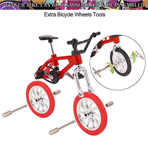 22 PCS Mini Finger Toys Set, Finger Skateboards Fingerbord Finger Bikes Finger Scooter Roller Skates Tiny Swing Boards Fingertip Movement Party Favors Educational Finger Toy for Kids with Wheels Tools