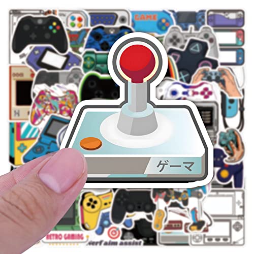50Pcs Gamepad Stickers For Kids Adults Gifts Water Bottle Laptop Cup Luggage Guitar Cup Notebook Diy Art Decorations Waterproof Vinyl Cute Cartoon Game Controller Handle Sticker Games #TOP2