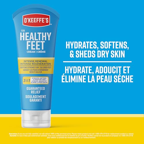 O'Keeffe's Healthy Feet Intense Renewal, Moisturizing Foot Cream, Softens Extremely Dry, Callused Feet, 3 in 1 Hydration, 3oz/85g, Tube, (Pack of 1) - Image 5