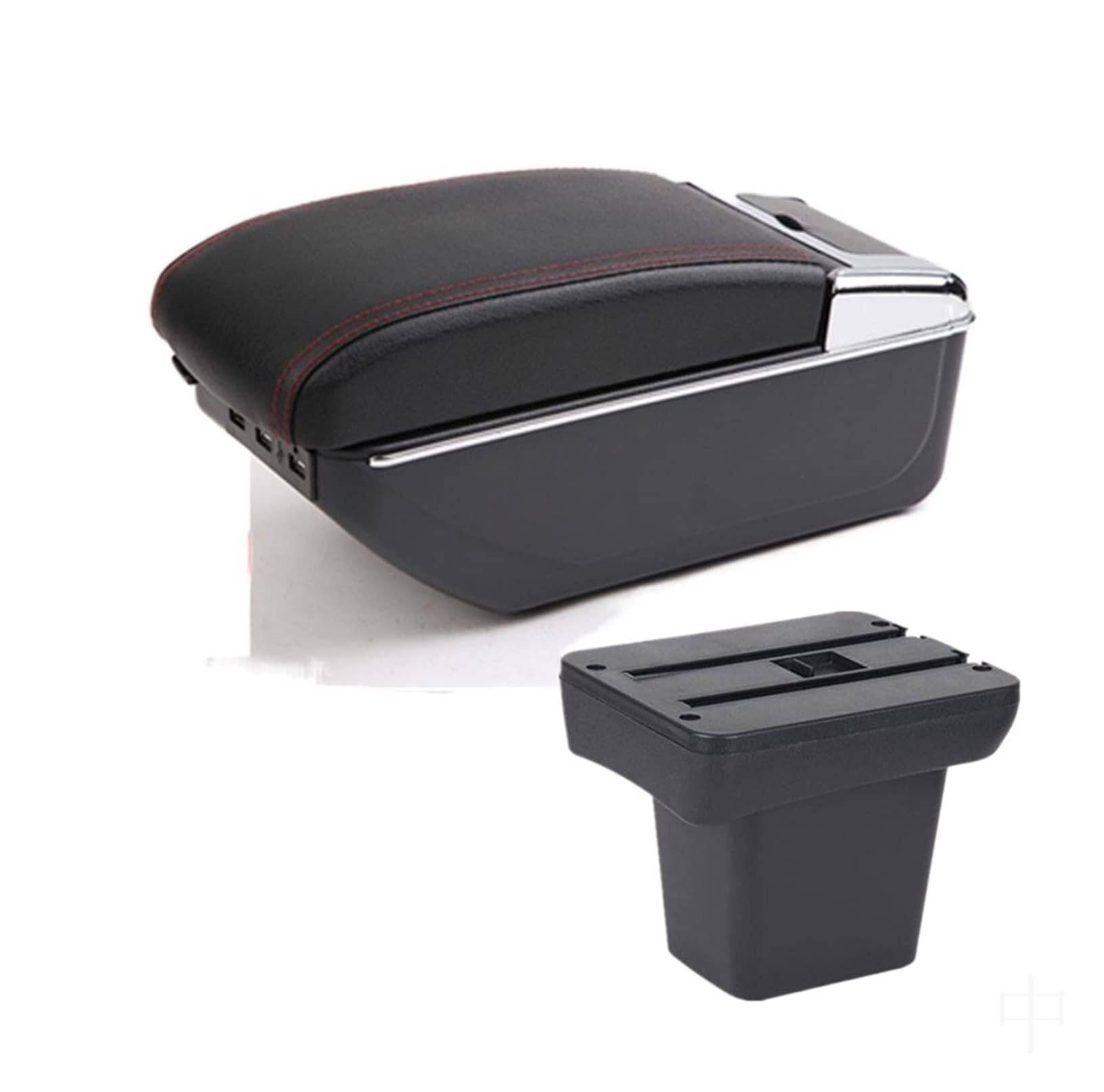 GTDTKGANAK Storage Box For Land For Rover For Freelander 2 Car Armrest Storage For Box With USB(C1 7usb)