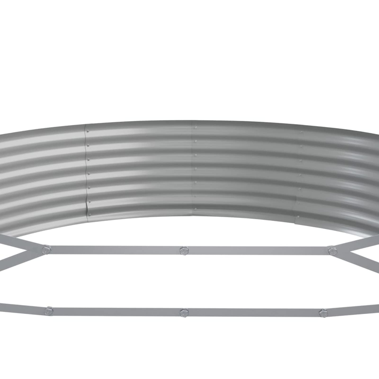 Chusui Jardinera Acero con Recubrimiento en Polvo, Huerto Urbano Terraza, Jardineras Exterior, Jardineria Maceteros, Mesa De Cultivo, Huerto En Casa, Gris 523x140x36 cm