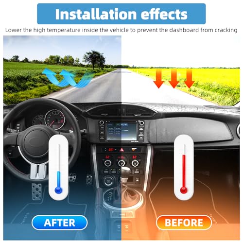 Image of Dash Cover Mat Compatible with Toyota 86 GT86 FT86 and Fit for Scion FR-S and Fit for Subaru BRZ 2013-2016 Dashboard Cover Mat Interior Accessories