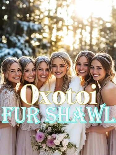 Women's Wedding Faux Fur Shawl and Wrap Bridal Fur Shrug for Evening Dresses4