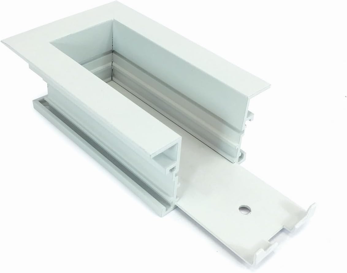 Nora Lighting NTRT-16W 1 or 2 Circuit End Feed for Recessed Track Housing, White