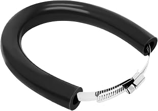 52 cm/20.47 Inch Motorcycle Exhaust Protection, Universal Adjustable Exhaust Protection, Motorcycle Exhaust Protection Ring for Pit Dirt Bike Motocross Supermoto Enduro Scooter-Black