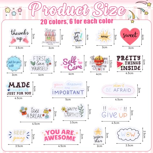 Image of 120 Pcs Employee Appreciation Pins Bulk Lapel Acrylic Pin Women Backpack Brooch Colorful Pins Gifts for Party Decoration