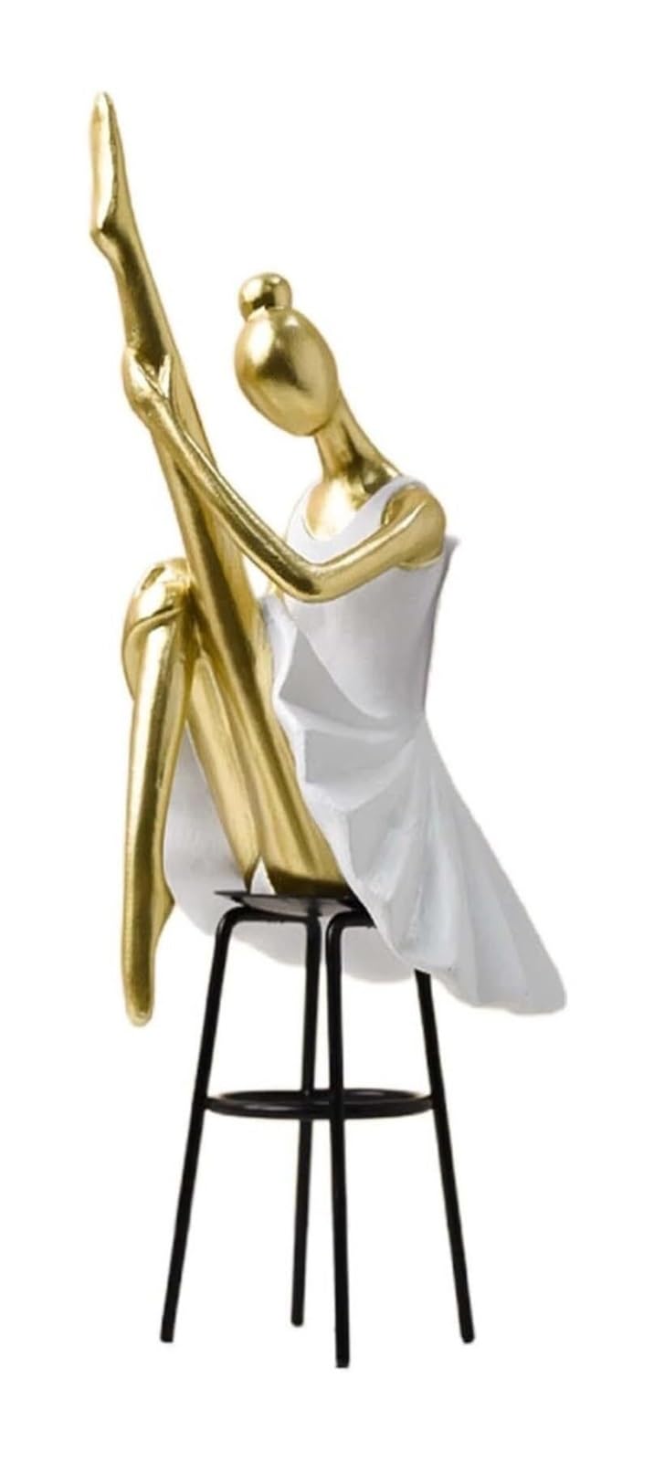 Wystrój pokoju posągi z żywicy statuetka moda sztuka domowa dekoracja na biurko ozdoby dziewczyny śmieszne figurki akcesoria na biurko (styl C 10 x 11 x 27 cm)