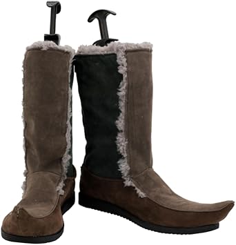 DUNHAO COS Kristoff Cosplay Shoes Mens Custom Made Halloween Costume Boots