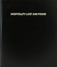 BookFactory Hospitality Lost and Found Log Book/Journal/Logbook - 120 Page, 8.5''x11'', Black Hardbound (XLog-120-7CS-A-L-Black(Hospitality Lost and Found Log Book))