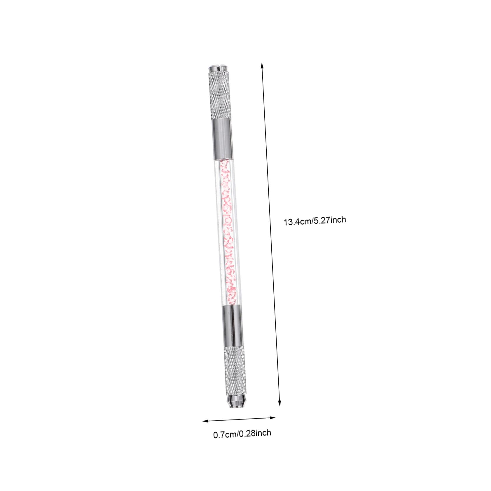 Penna Microblading Sopracciglia Doppia Punta Abs 10 Pezzi | Aspetto Elegante, Effetto Naturale, per Tatuaggio Sopracciglia, Adatta a Principianti ed Esperti