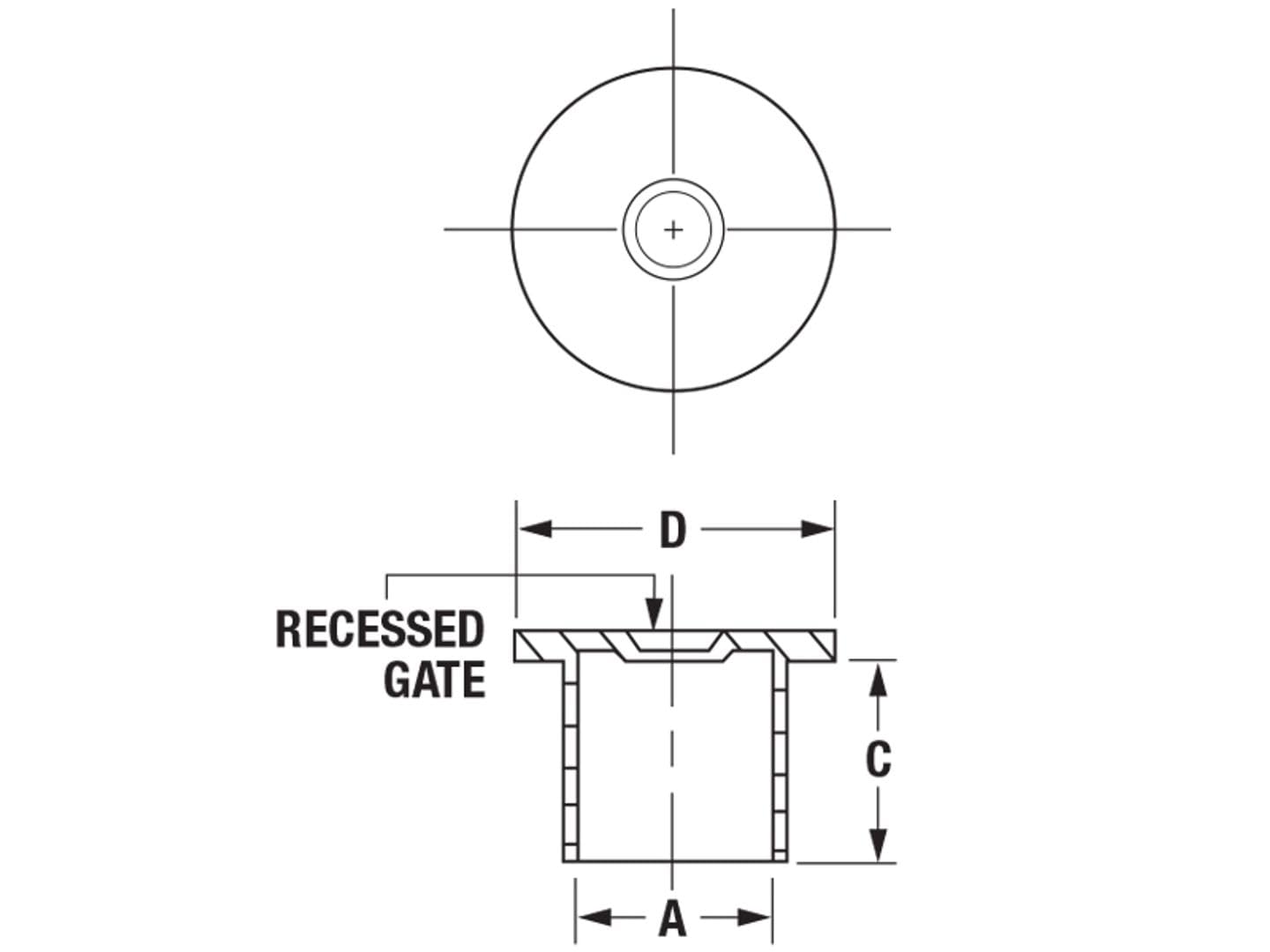 Caplugs QPO60Q1 - Tapón de plástico con rosca recta para tapón, tamaño de rosca 3/4 pulgadas, PO-60, PE-LD, tamaño de rosca 3/4 pulgadas, natural (paquete de 700)