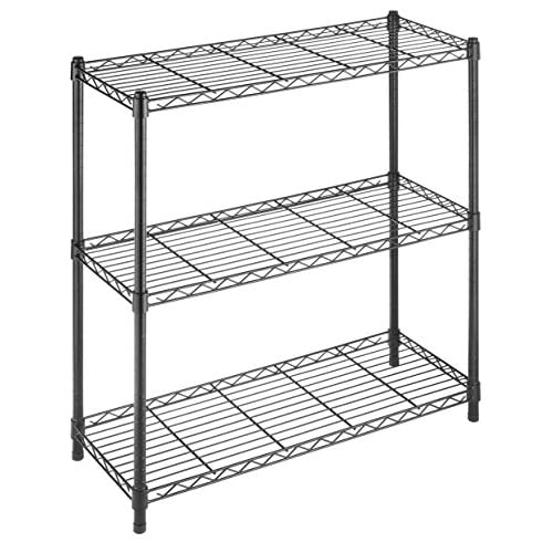 Whitmor 3 Tier Shelving Unit, Metal Shelving, Adjustable Wire Shelving | 400…