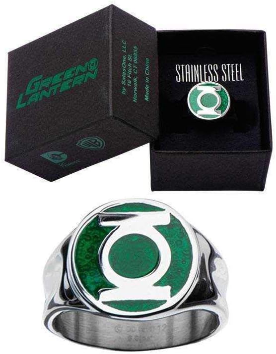 Animewild DC Comics The Green Lantern Logo Ring