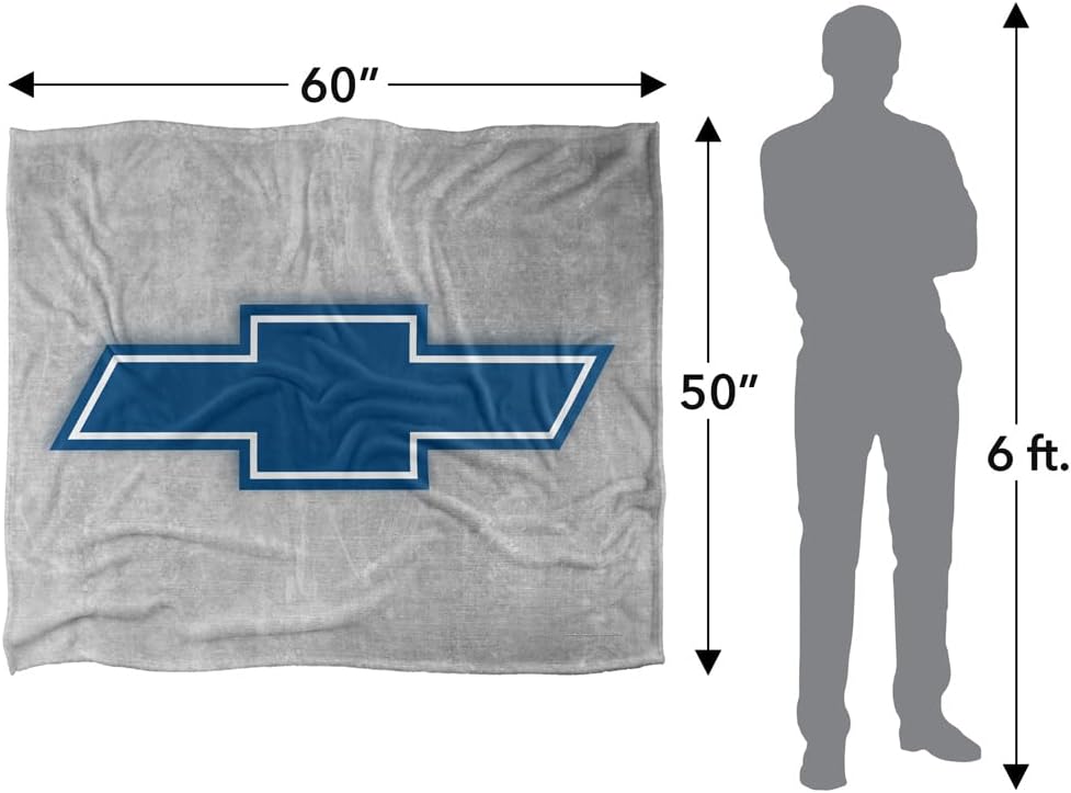 Chevrolet Simple Vintage Bowtie Officially Licensed Silky Touch Super Soft Throw Blanket 50" x 60"
