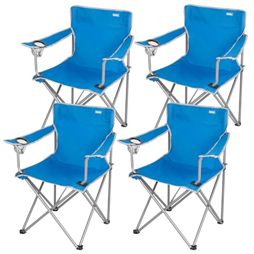 AKTIVE Pack 4 Sillas Plegables de Camping