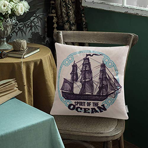 ONWAY Ocean Park Cotton Linen Theme Decorative Pillow Cover - Image 4