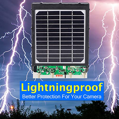 Trail Camera Solar Power Panel 8000mAh 3W Supporting 12V 9V 6V for All 3G 4G Hunting Game Camera or Deer Feeder - Image 5