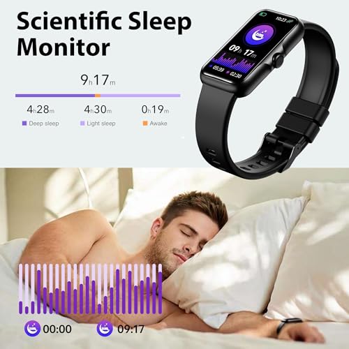 Image of Fitness Tracker with 24 /7 Continuous Heart Rate, Blood Oxy-gen Monitor, Smart Watch with Sleep Monitor, IP68 Waterproof Activity Tracker Step Counter for Women Men