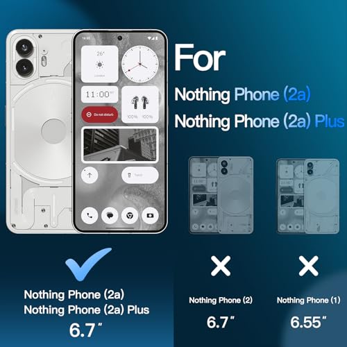 Image of JETech Tempered Glass Screen Protector Guard for Nothing Phone 2a / 2a Plus, Anti-Scratch, HD Clear, 3-Pack