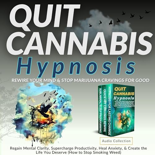 Quit Cannabis Hypnosis Audiolivro Por Cameron Hale capa