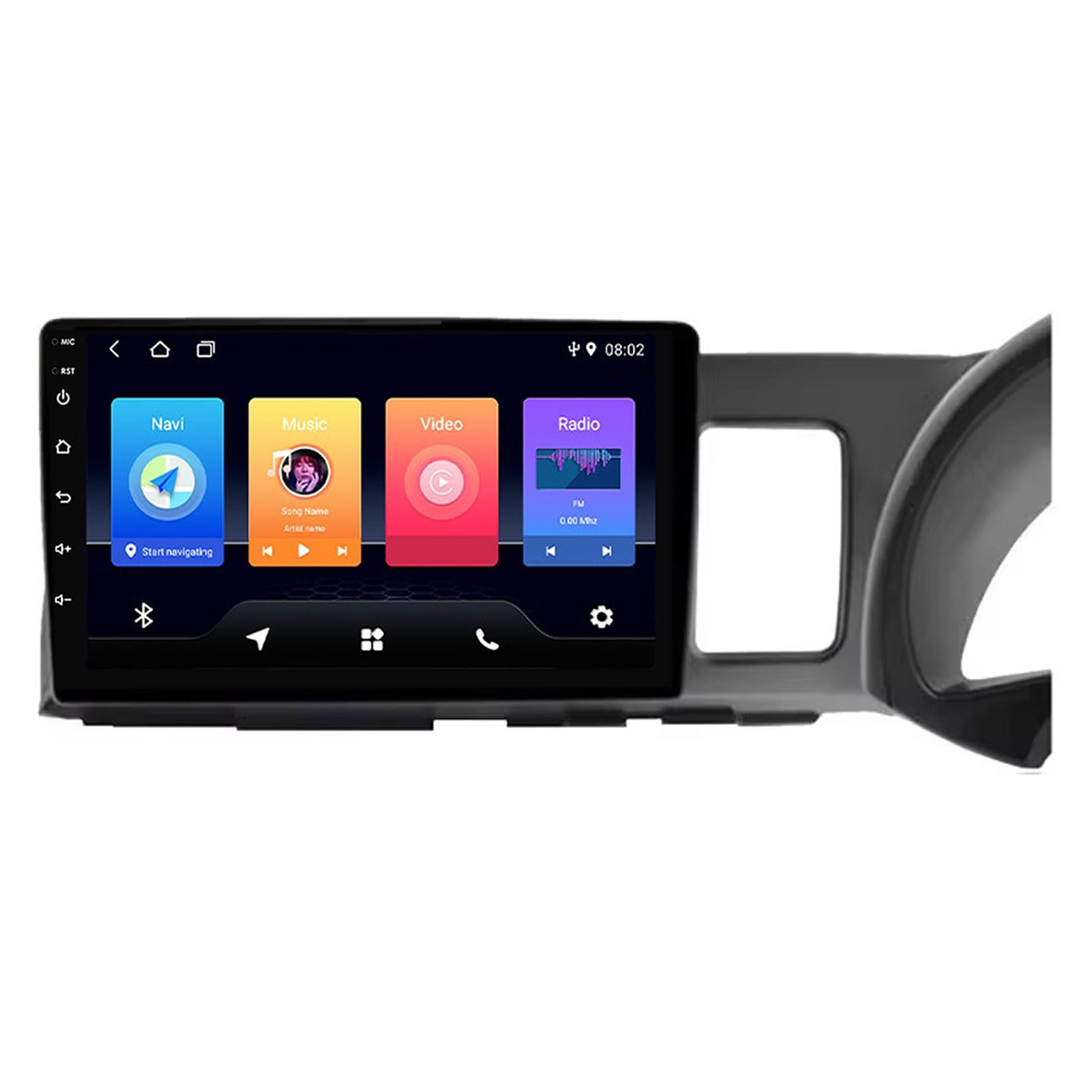 Radio samochodowe z systemem Android 2 Din do Toyota Wish XE10 2003-2009 ekran dotykowy 9-calowy nawigacja GPS nawigacja satelitarna multimedialny odtwarzacz wideo z Bluetooth 4G WiFi FM RDS DSP