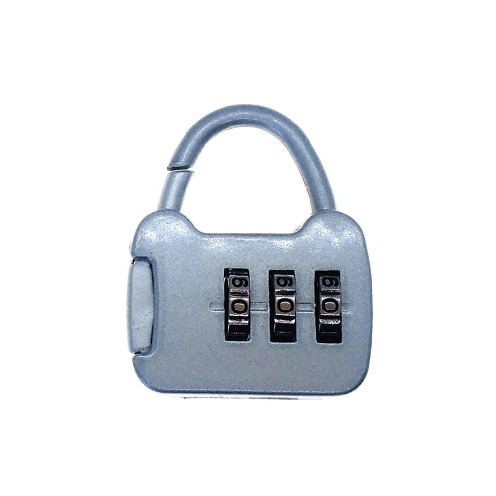 Gnyvzxplq A2 Suitcase Locks, Multicolor 3-Dial Combination Padlock For Luggage(A2)