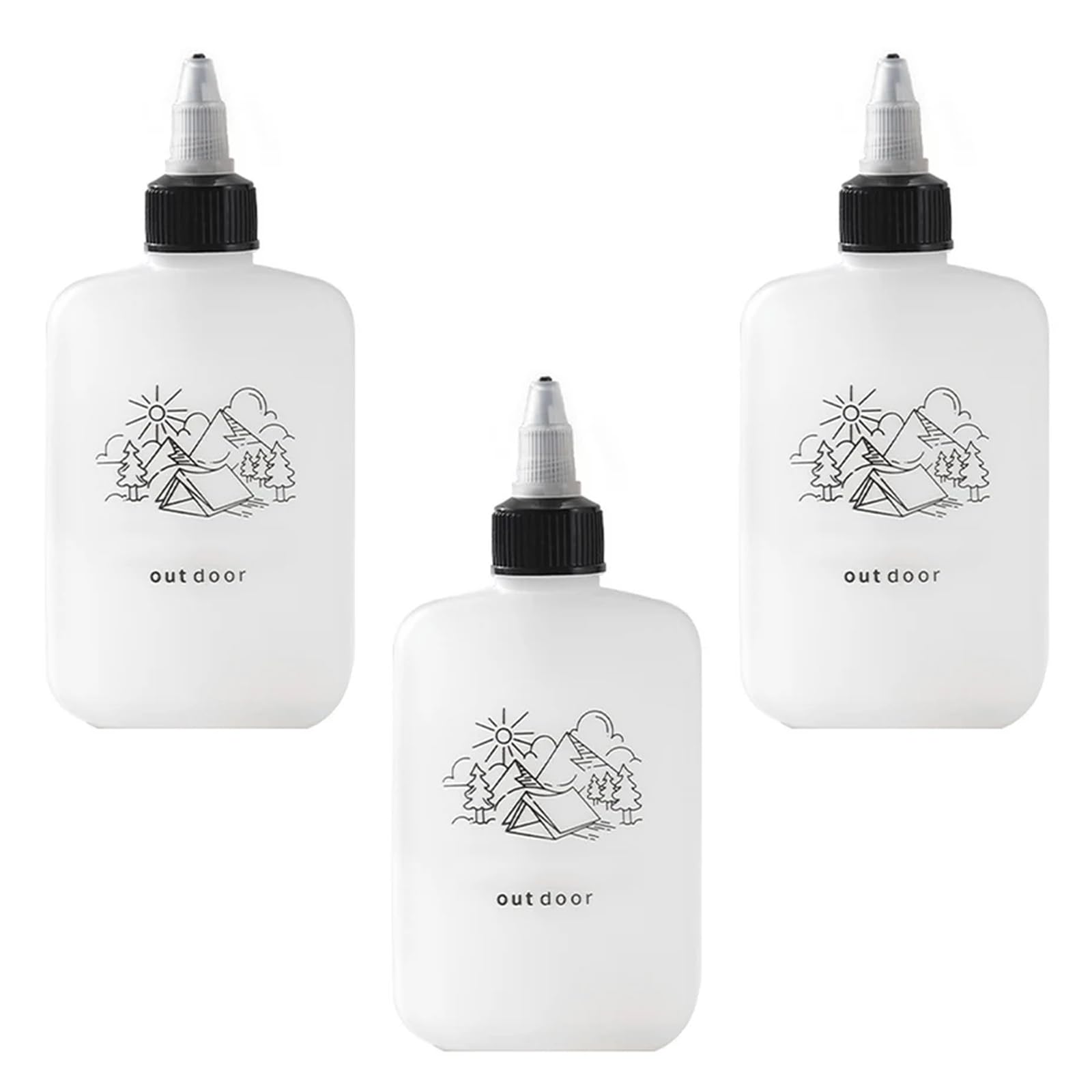 Nucelit Sturdy Liquid Bottles for Culinary Enthusiasts with Easy to Observe Levels and Cleaning Addition Storage Jar