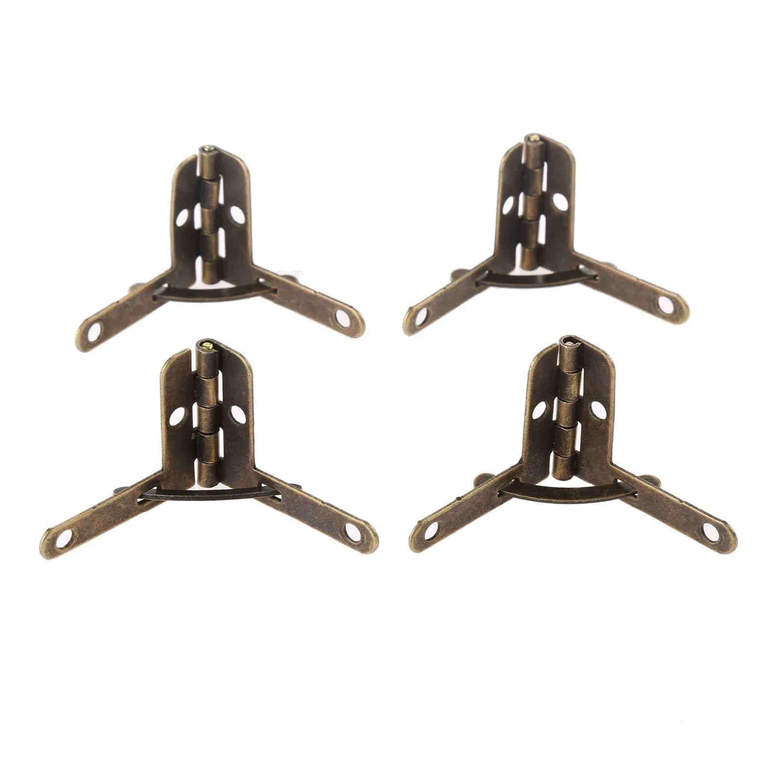 Charnière à ressort premium en bronze pour boîte de montre et couvercle en bois lourd
