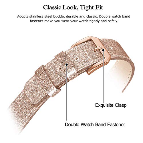 Edimens - Cinturino in vera pelle compatibile con