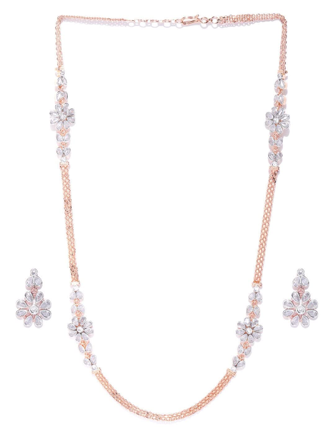 See full amazon price history chart for Priyaasi Sparkling Flower Jewellery Set for Women | Fancy Collection with Rose Gold Plating | Stylish American Diamond Jewellery Set with Earrings and Necklace Priyaasi Sparkling Flower Jewellery Set for Women | Fancy Collection with Rose Gold Plating | Stylish American Diamond Jewellery Set with Earrings and Necklace (B0B1DVGTKW) Amazon Price History, Amazon Price Tracker