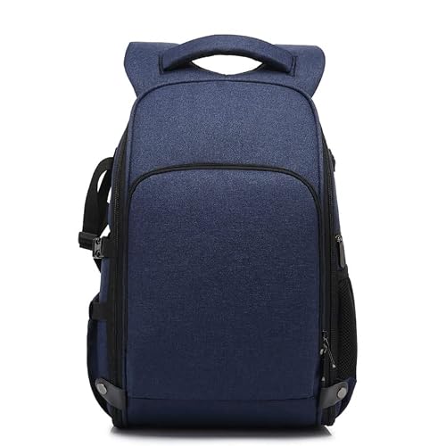 Luminea Cationic SLR Backpack Waterproof Photography Backpack with Headphone Cable Hole (Blue)
