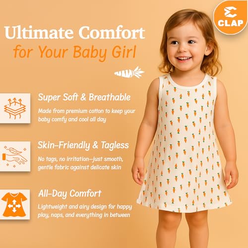 Image of CLAP Baby Girl's Midi Dress (Pack of 4)