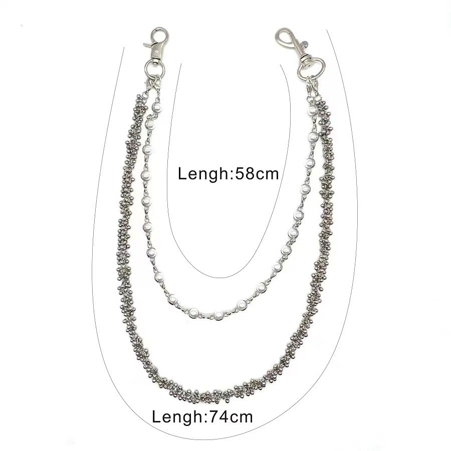 Image of Pants Chain for Men Women Jeans Chains Shorts Chains Goth Accessories Punk Hip Hop Wallet Chain