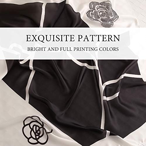 Women Silk Scarves Classic Plaid Scarves Tartan Long Check Shawl Warm Wrap Sunscreen Shawl All Season3