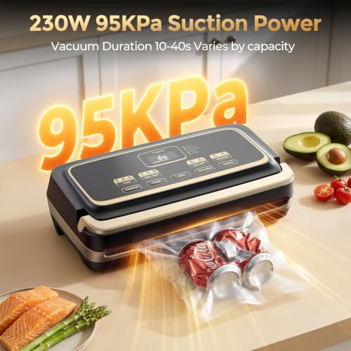Vacuum Sealer Machine 95kpa Precision Food Sealer Double Heat Seal - image 3