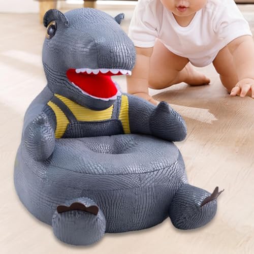 Leefasy Sofá de animais de desenho animado, cadeira de dinossauro para meninos e meninas, decoração