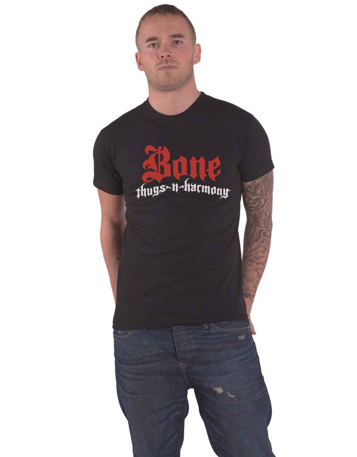 (Size L) Bone Thugs N Harmony T Shirt Logo  Mens Black