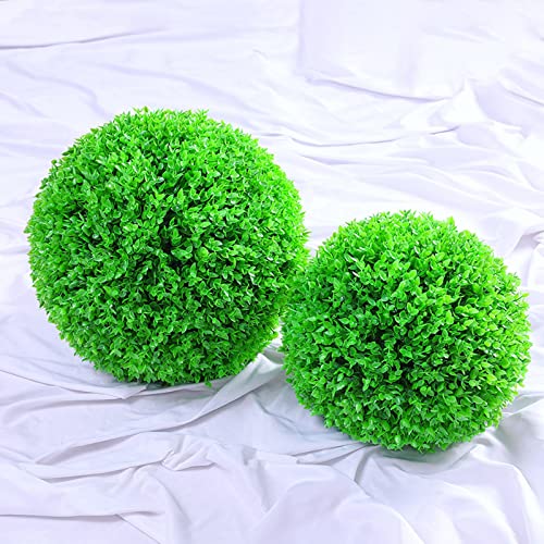 1PCS Plantas Artificiales Decorativas Grandes Bola De Boj Artificial Bola De Topiario Artificial Seto Artificial, Guía De Bolas De Boj Redonda Uso En Interiores Y Exteriores ( Size : 25cm(9.8in) )
