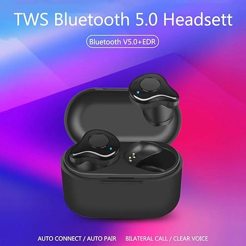 Falliback Auricolare Bluetooth 5 0 Auricolari in-Ear Wireless Mini Auricolare Binaural Call con Custodia Ricarica Riduzione del Rumore del Microfono Adatto per Movimento Fitness Falliback Auricolare Bluetooth 5 0 Auricolari in-Ear Wireless Mini Auricolare Binaural Call con Custodia Ricarica Riduzione del Rumore del Microfono Adatto per Movimento Fitness