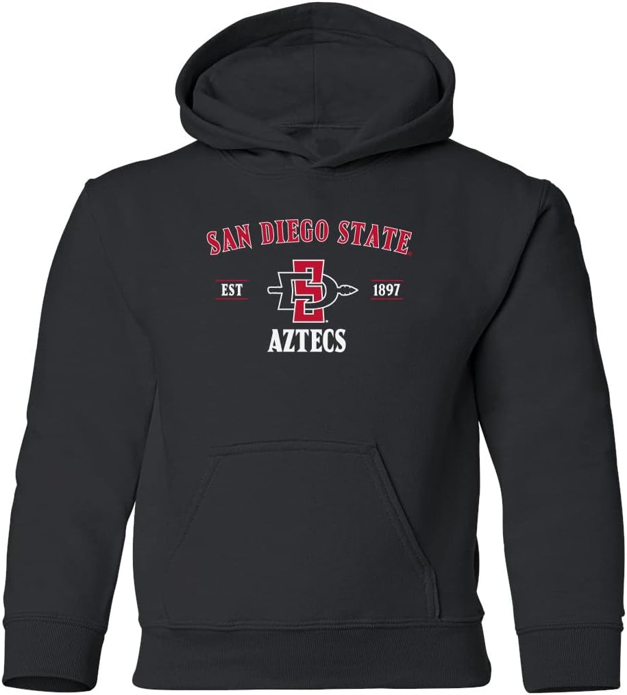 CornBorn Kids San Diego State Aztecs Youth Hoodie - Hooded Fleece SDSU Sweatshirt - Choose Your Design
