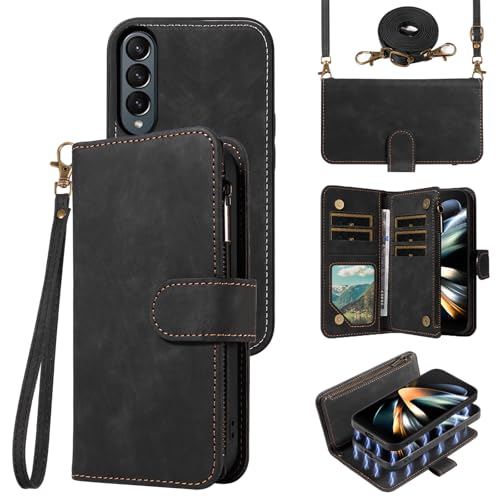 Coque Samsung Galaxy Z Fold 4 avec fermeture éclair pour libérer vos mains en voyage