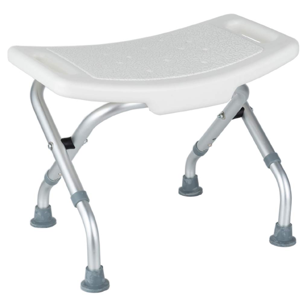 Asiento de Ducha Plegable con Reposabrazos y Pies Antideslizantes,Taburete de Baño de Altura Ajustable,Brindar Asistencia para Ancianos y Discapacitados