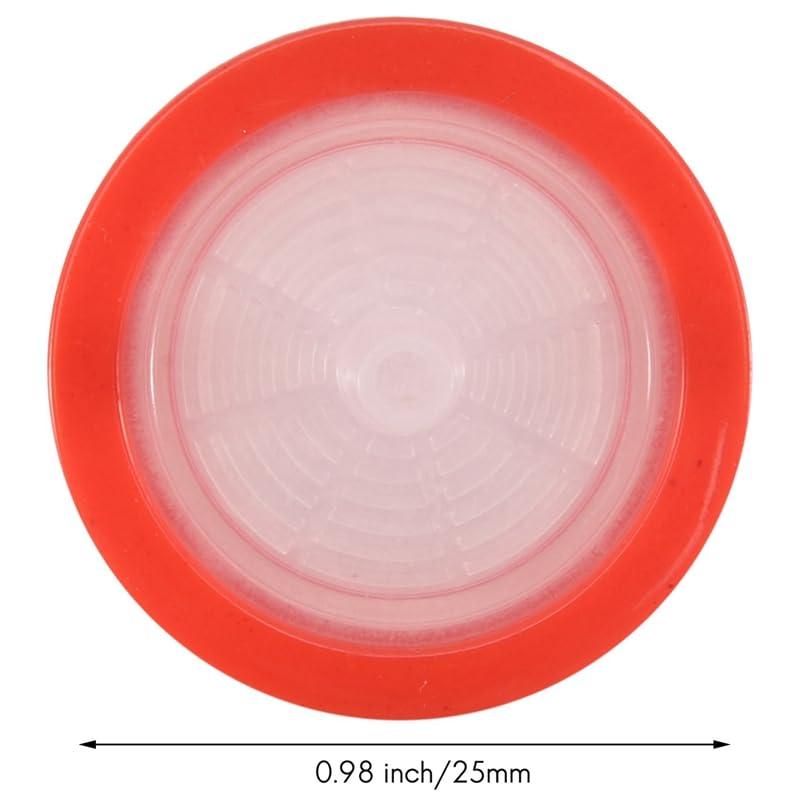 Image of Syringe Filters Hydrophobic PTFE Membrane 100PCS, 0.45um Pore Size,25mm Disc Diameter,HPLC and GC Needle Filter, Non-Sterile, High Throughput Lab Filtration, Barreled Packed