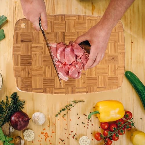 Planche à découper en bambou polyvalente pour la cuisine et préparation