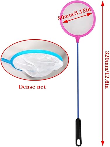 Miniatura 2 de fengxiaomin Red de camarones de salmuera, red de peces de acuario, red de peces de color aleatorio para peceras para peceras para todos los peces