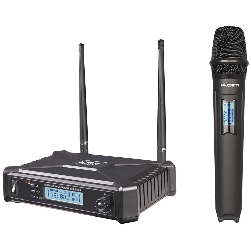 Kam KWM1935 UHF Radio Microphone System Wireless Handheld Karaoke 863-864.90MHz