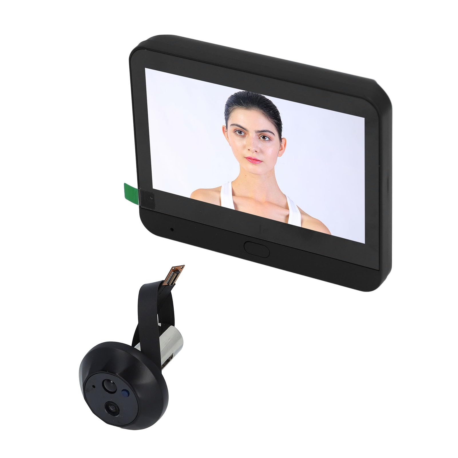 BuyWeek Spioncino Digitale, Spioncino Elettronico Wireless WiFi HD 1080P Telecamera Spioncino con Display da 4,3 Pollici e Visione Notturna IR e Rilevamento Movimento PIR e Grandangolo da 120°