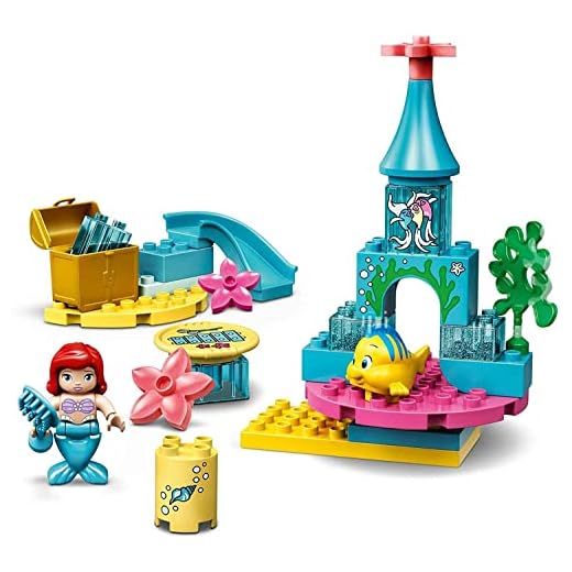 LEGO 10922 DUPLO Disney Princess Arielles Unterwasserschloss mit Arielle der kleinen Meerjungfrau für Kleinkinder im Alter von 2–5 Jahren