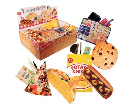 Potato Chip Bag Yummy Pocket! Bag Pouch with Keyring!